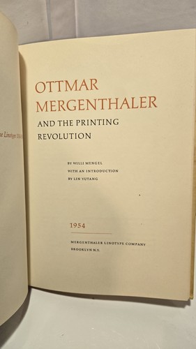 Ottmar mergernthaler and the - mergernthaler,